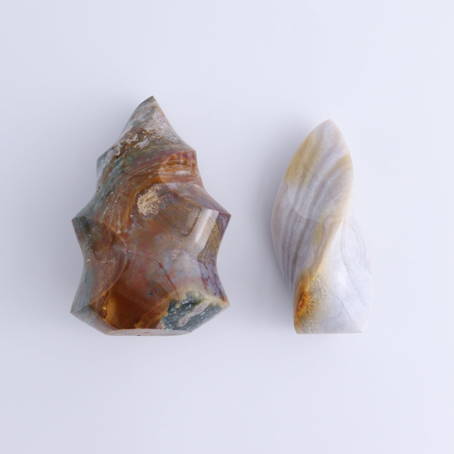 Ocean Jasper Flames Set of 5 - Expert Wholesale and Supplier of Wholesale Crystals & Bulk Gemstones, ["flames","jasper","Madagascar","Ocean Jasper"]