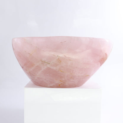 Rose Quartz Bowl 10"