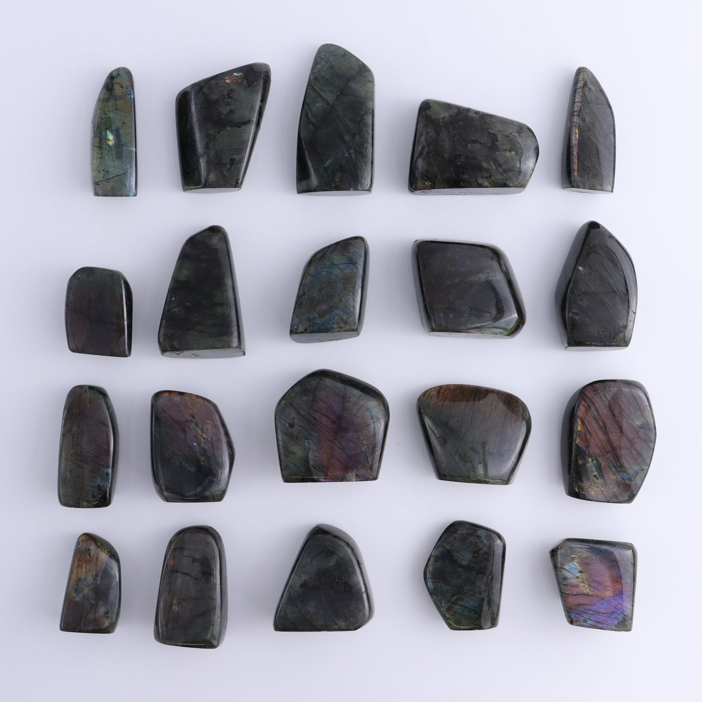 Labradorite Freeform Set of 20 - Expert Wholesale and Supplier of Wholesale Crystals & Bulk Gemstones, ["Freeforms","Labradorite","Madagascar"]