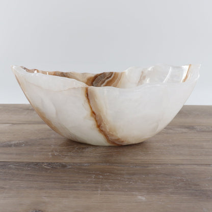 Mexican Onyx/Calcite Bowl 12"