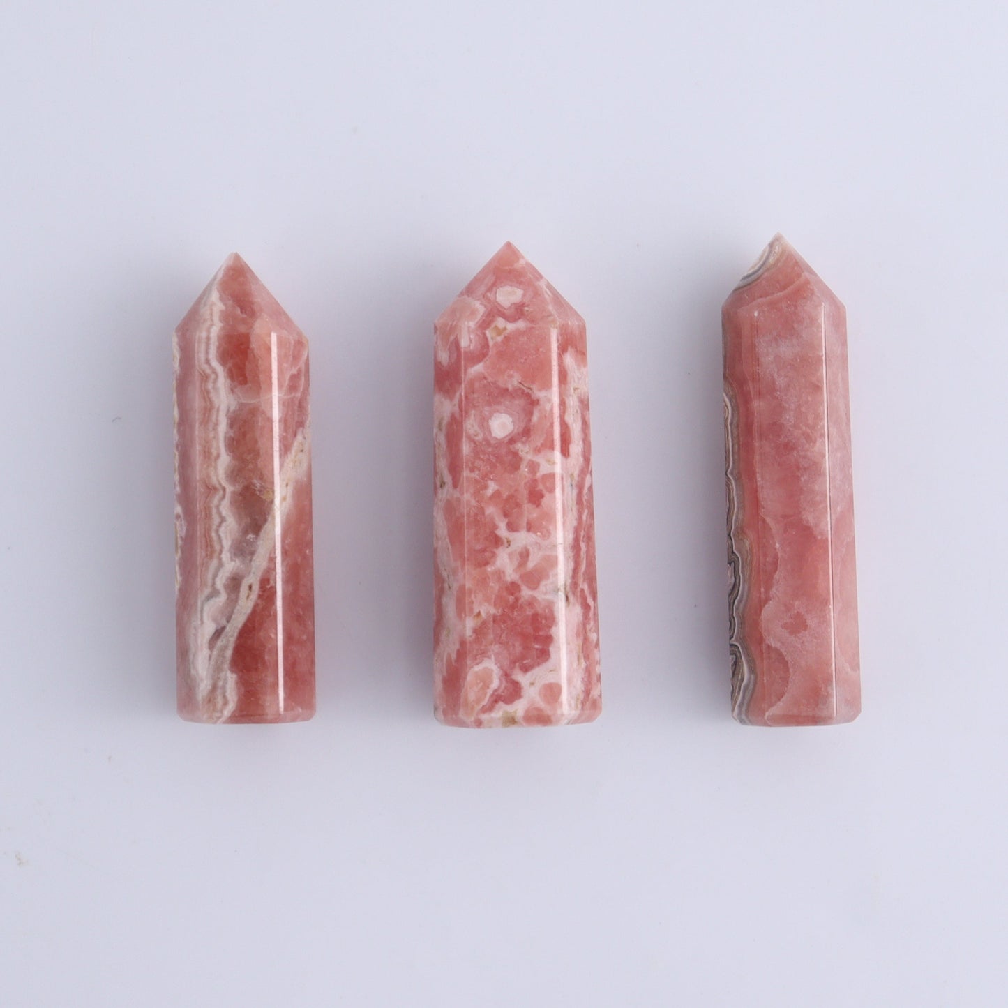 Rhodochrosite Towers Set of 5 - Expert Wholesale and Supplier of Wholesale Crystals & Bulk Gemstones, ["Argentina","Rhodochrosite","Towers"]