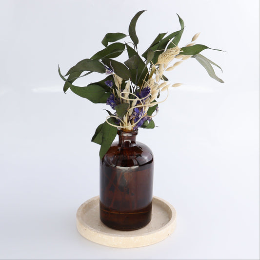 One Travertine Round Dish Small - Expert Wholesale and Supplier of Wholesale Crystals & Bulk Gemstones, ["Catalog Onyx","Decorative Dish","Mexico","Travertine"]