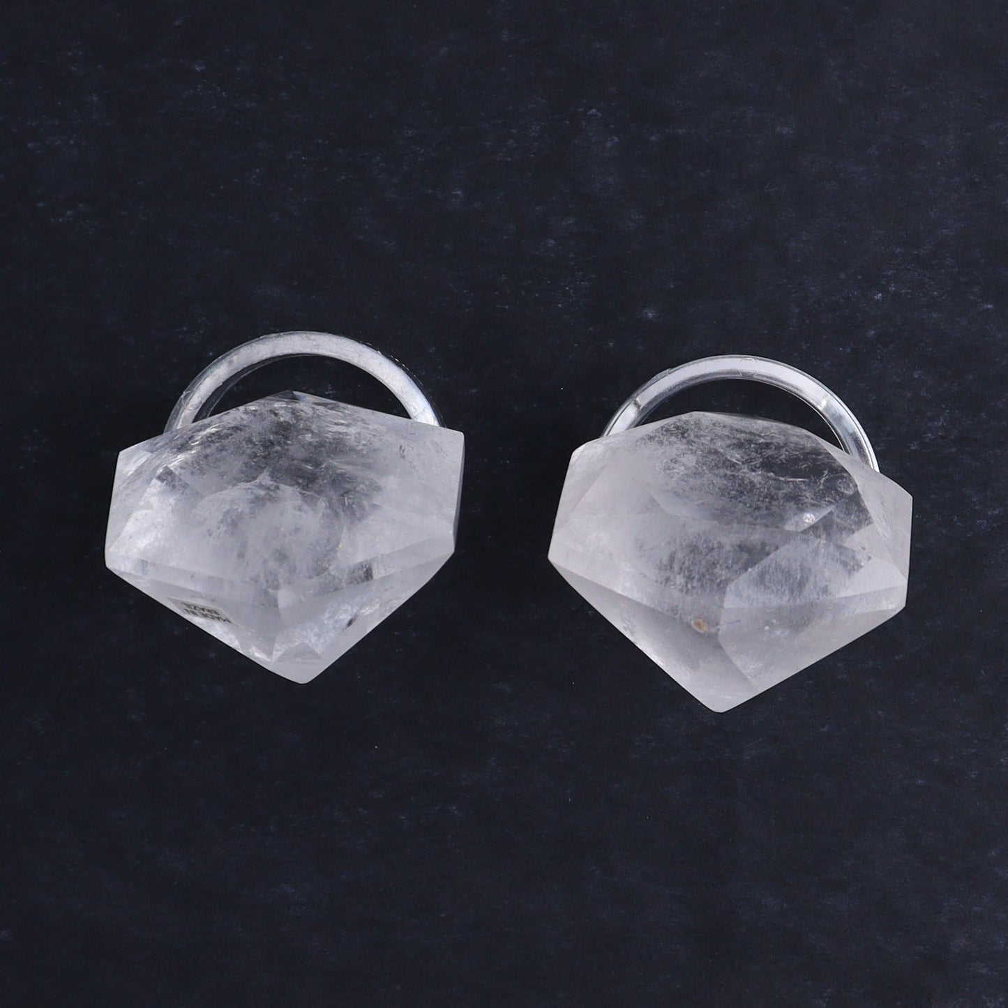 Quartz Diamond Shaped Carvings Set of 5 - Expert Wholesale and Supplier of Wholesale Crystals & Bulk Gemstones, ["Brazil","Clear Quartz","Mixed Carvings","Quartz"]