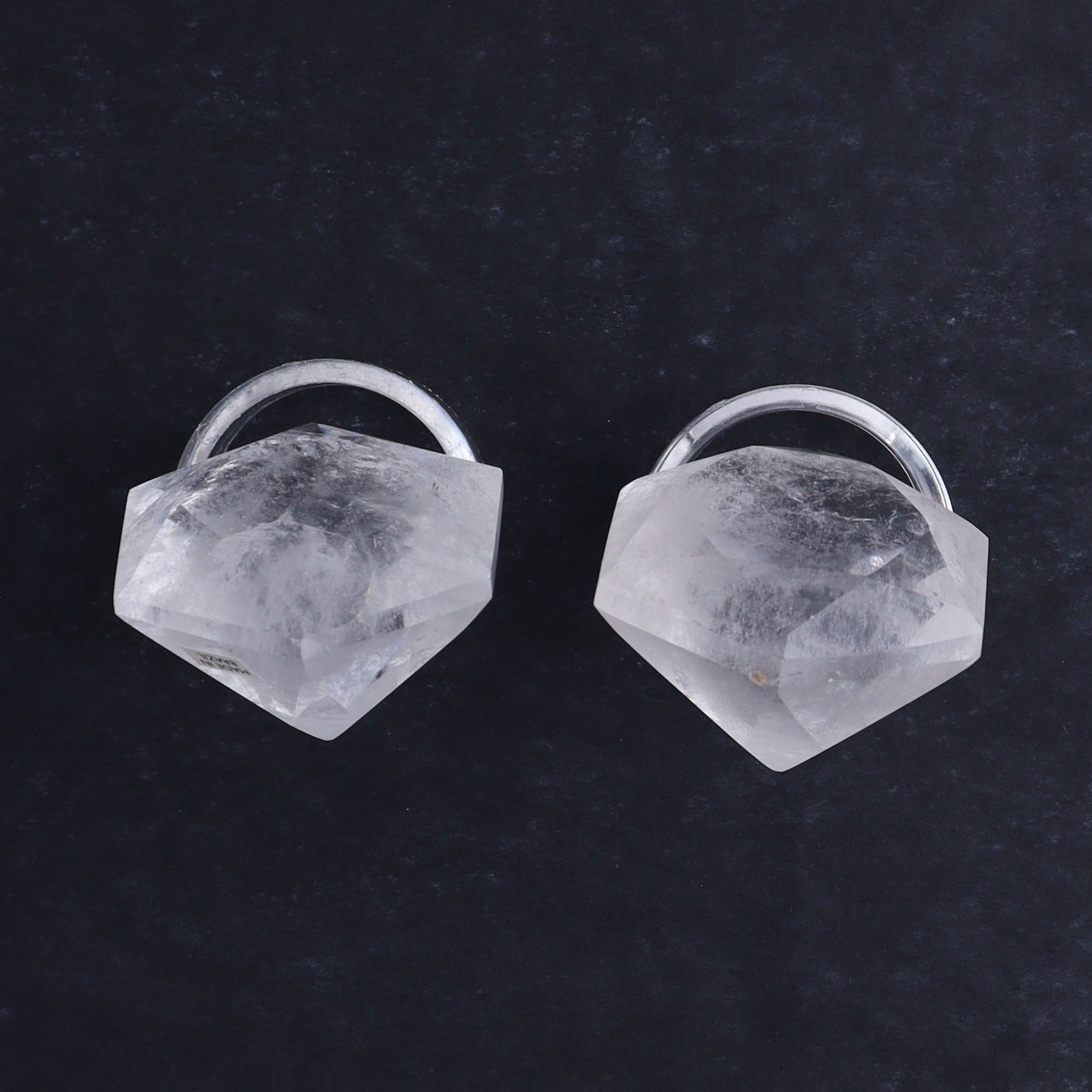 Quartz Diamond Shaped Carvings Set of 5 - Expert Wholesale and Supplier of Wholesale Crystals & Bulk Gemstones, ["Brazil","Clear Quartz","Mixed Carvings","Quartz"]