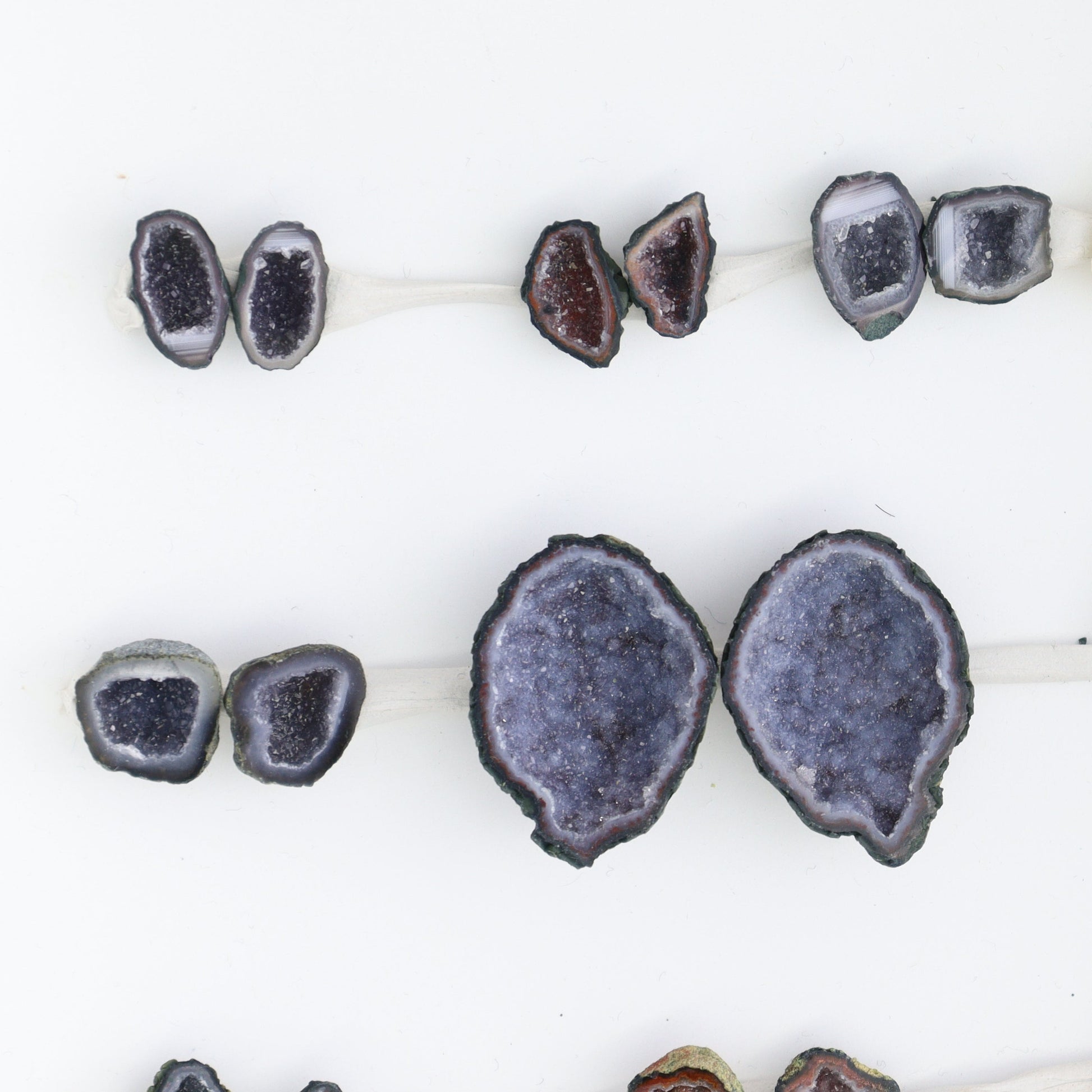 Tabasco Geodes 10 Pairs - Expert Wholesale and Supplier of Wholesale Crystals & Bulk Gemstones, ["Geodes","Tabasco Geode"]