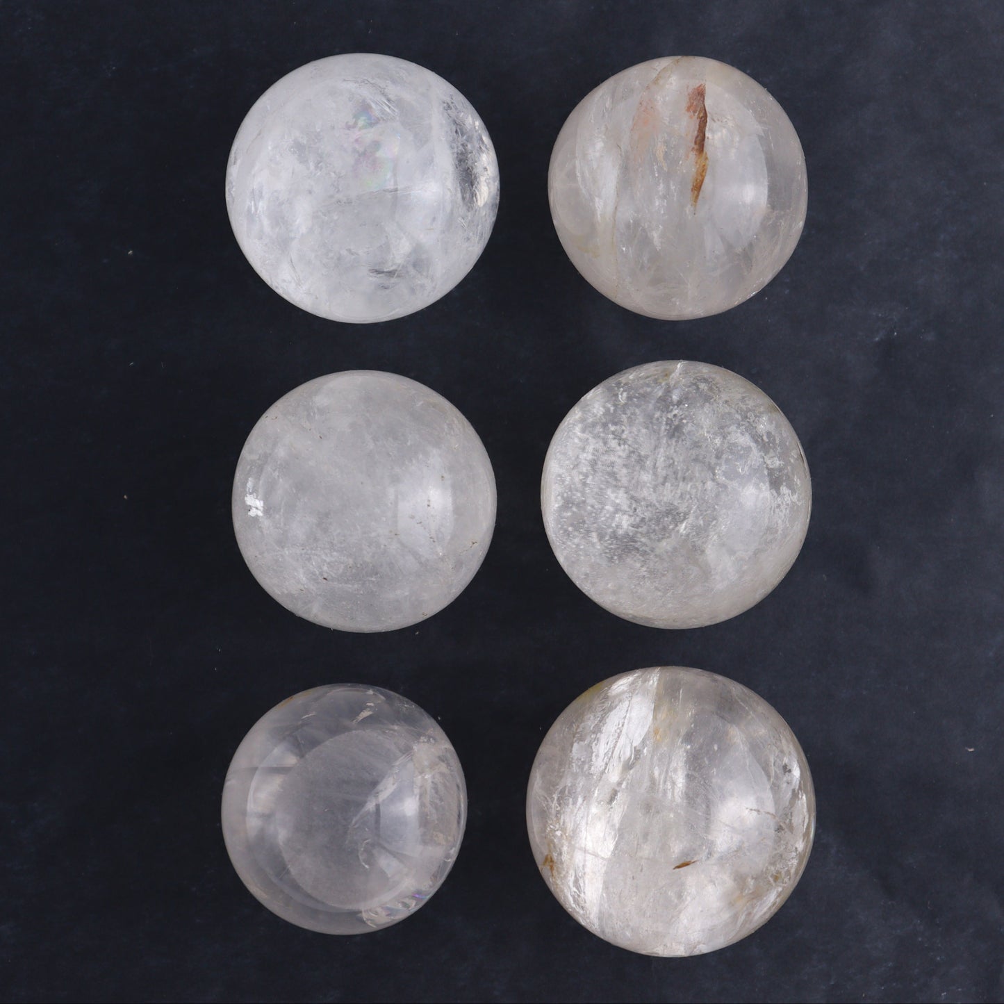 Clear Quartz Spheres Set of 9 - Expert Wholesale and Supplier of Wholesale Crystals & Bulk Gemstones, ["Clear Quartz","Quartz","Spheres"]
