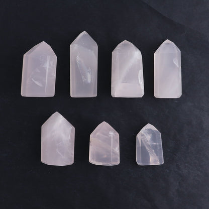 Imperfect Rose Quartz Towers Set of 7