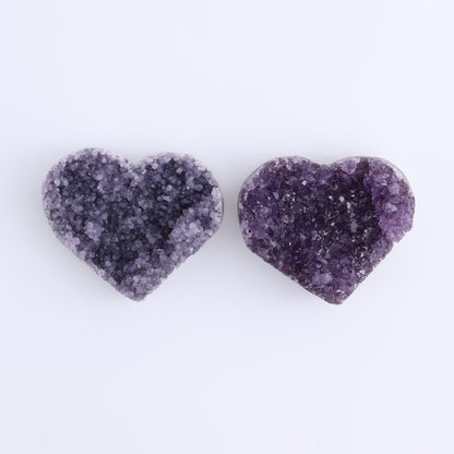 Amethyst Hearts Set of 8