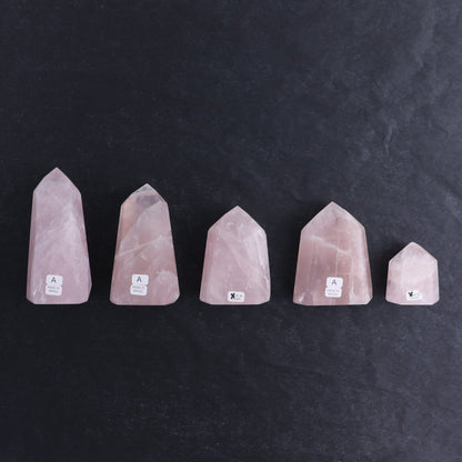 Rose Quartz Towers Set of 5