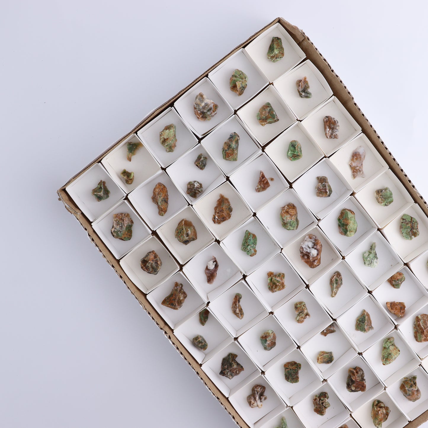 Chrome Chalcedony Flat of 59 - Expert Wholesale and Supplier of Wholesale Crystals & Bulk Gemstones, ["Chalcedony","Chrome Chalcedony"]