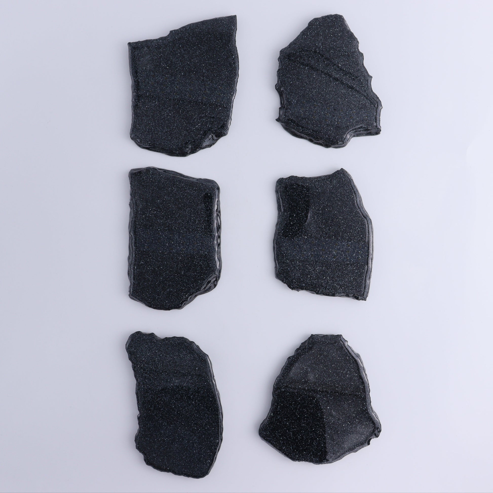 Specularite Flat of 6 - Expert Wholesale and Supplier of Wholesale Crystals & Bulk Gemstones, ["flat","Flats","Specularite","United States"]