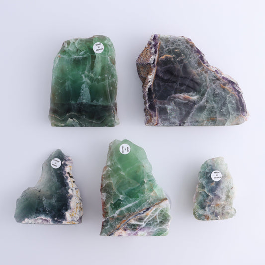 Fluorite Face Polished Set of 5