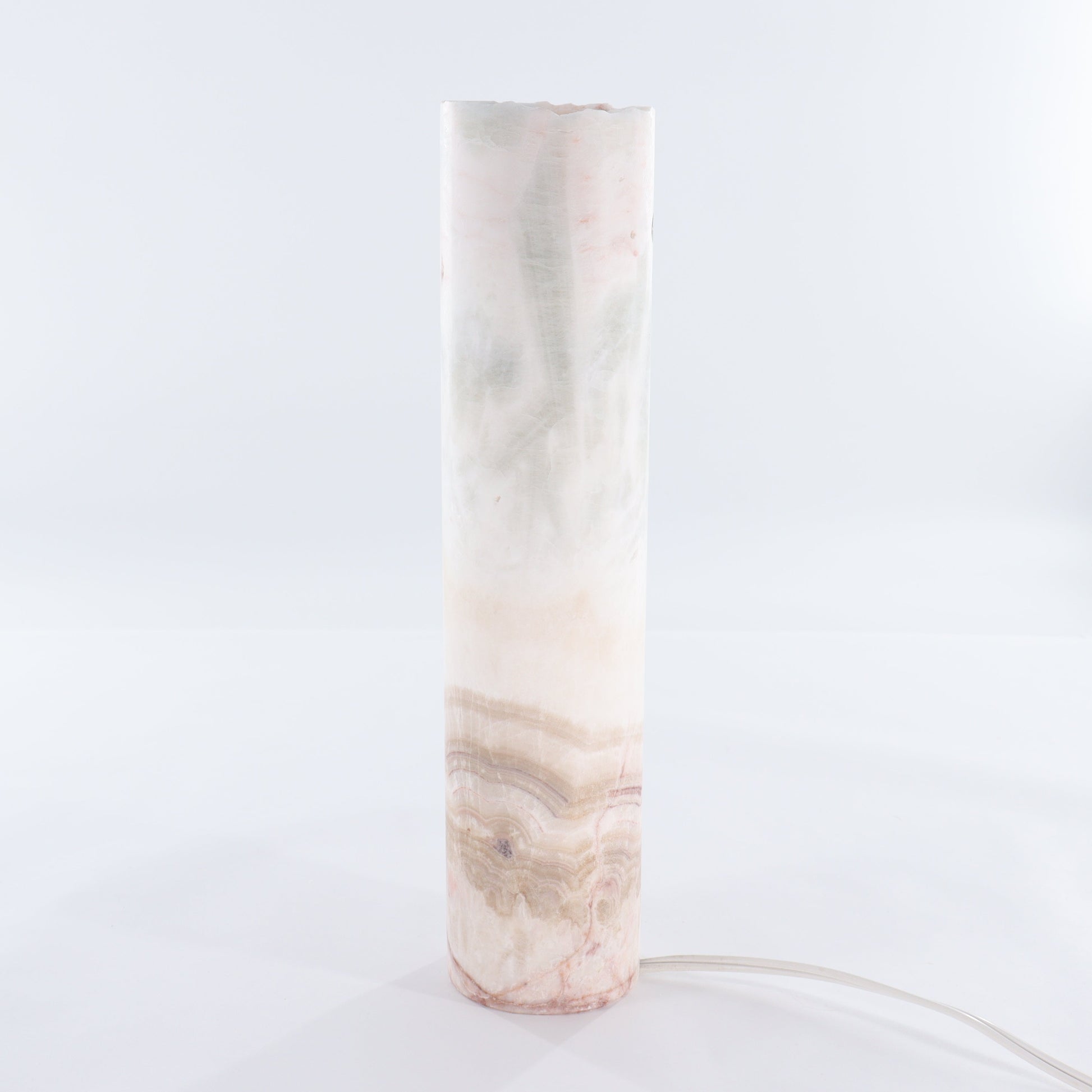 One White & Blue Onyx Lamp Blind - Expert Wholesale and Supplier of Wholesale Crystals & Bulk Gemstones, ["Lamps","Mexico","onyx"]