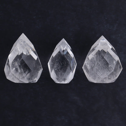 Imperfect Clear Quartz Face Polished Set of 5 - Expert Wholesale and Supplier of Wholesale Crystals & Bulk Gemstones, ["Brazil","Clear Quartz","Face Polished","Quartz"]