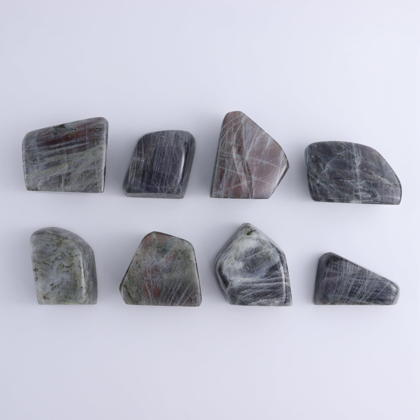 Labradorite Freeform Set of 8 - Expert Wholesale and Supplier of Wholesale Crystals & Bulk Gemstones, ["Freeforms","Labradorite","Madagascar"]