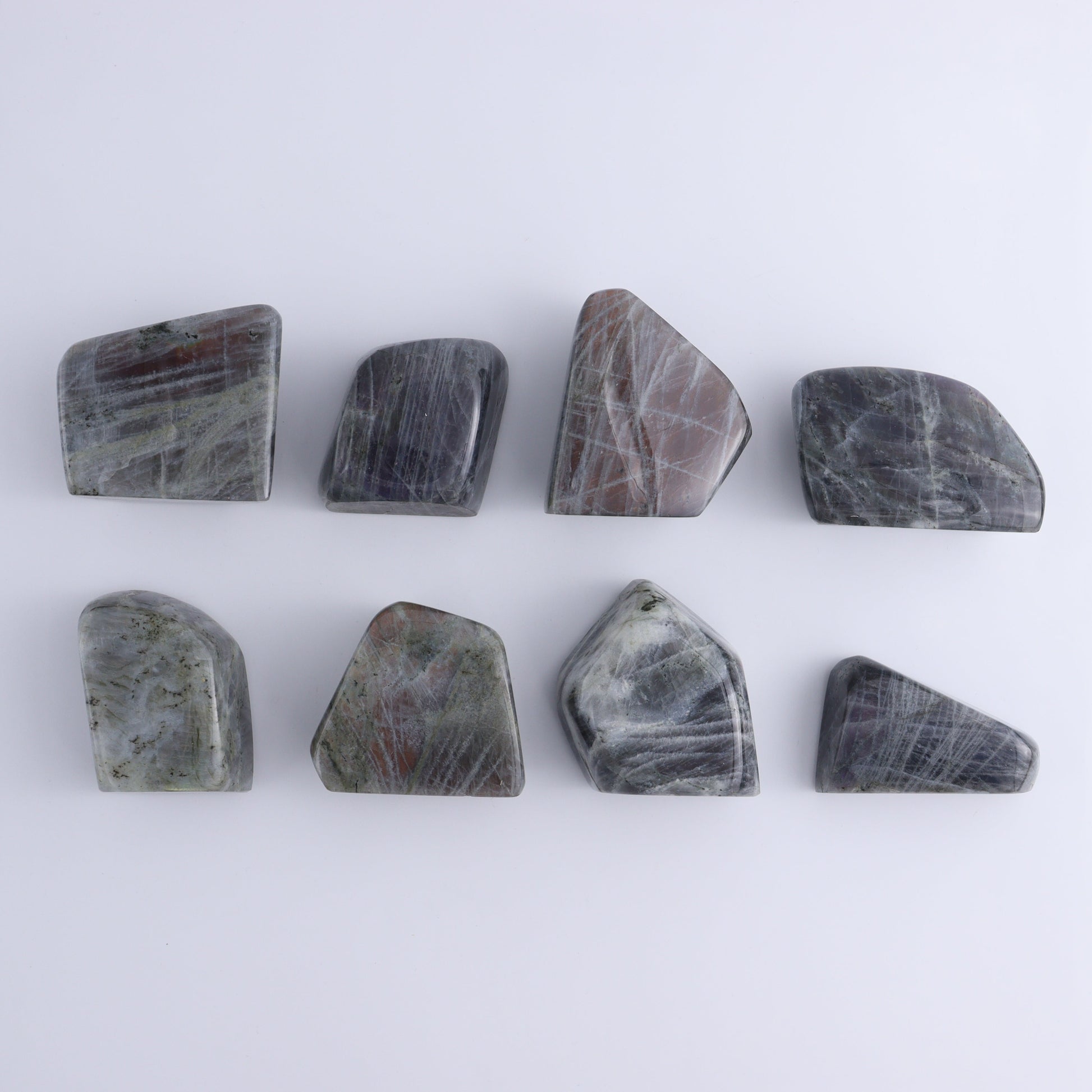 Labradorite Freeform Set of 8 - Expert Wholesale and Supplier of Wholesale Crystals & Bulk Gemstones, ["Freeforms","Labradorite","Madagascar"]