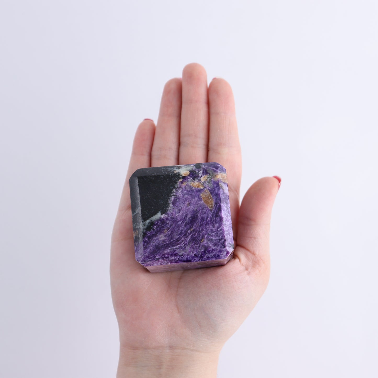 Charoite Cubes Set of 4 - Expert Wholesale and Supplier of Wholesale Crystals & Bulk Gemstones, ["Charoite","Cubes","Russia"]
