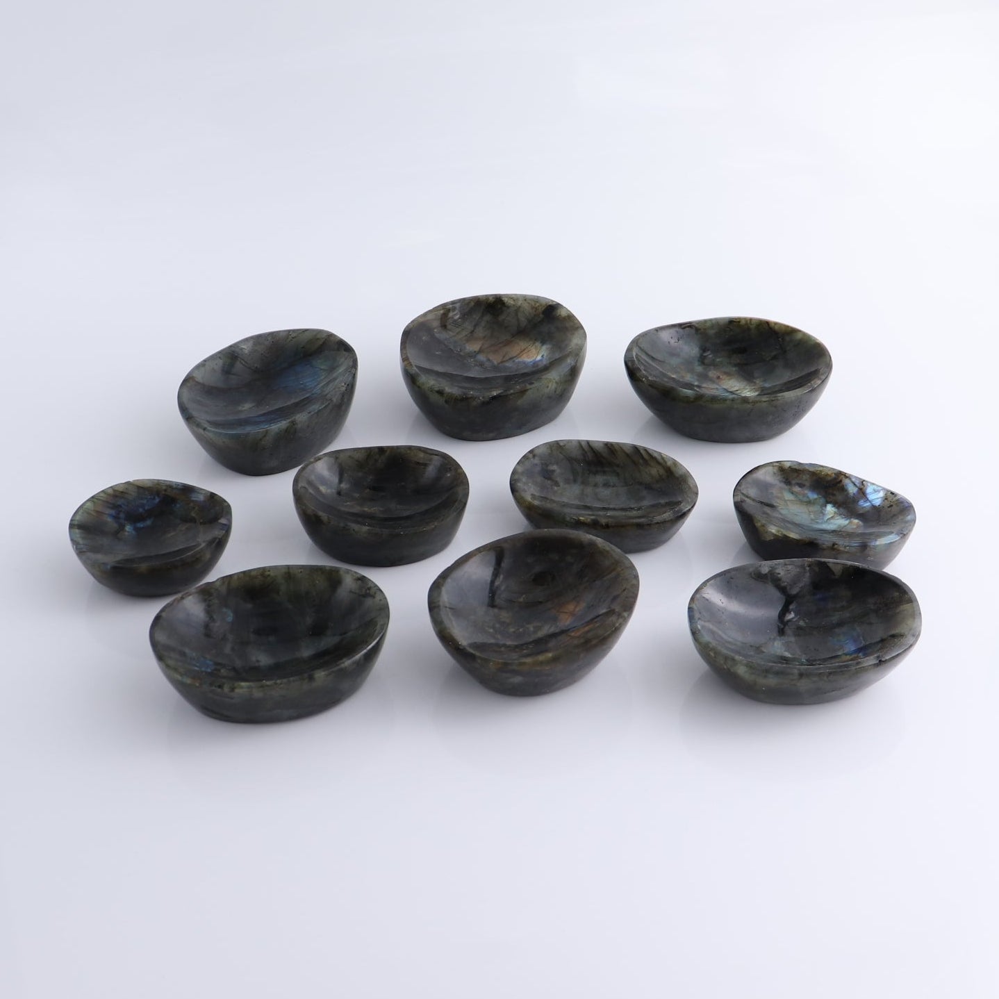 Labradorite Bowls Set of 10