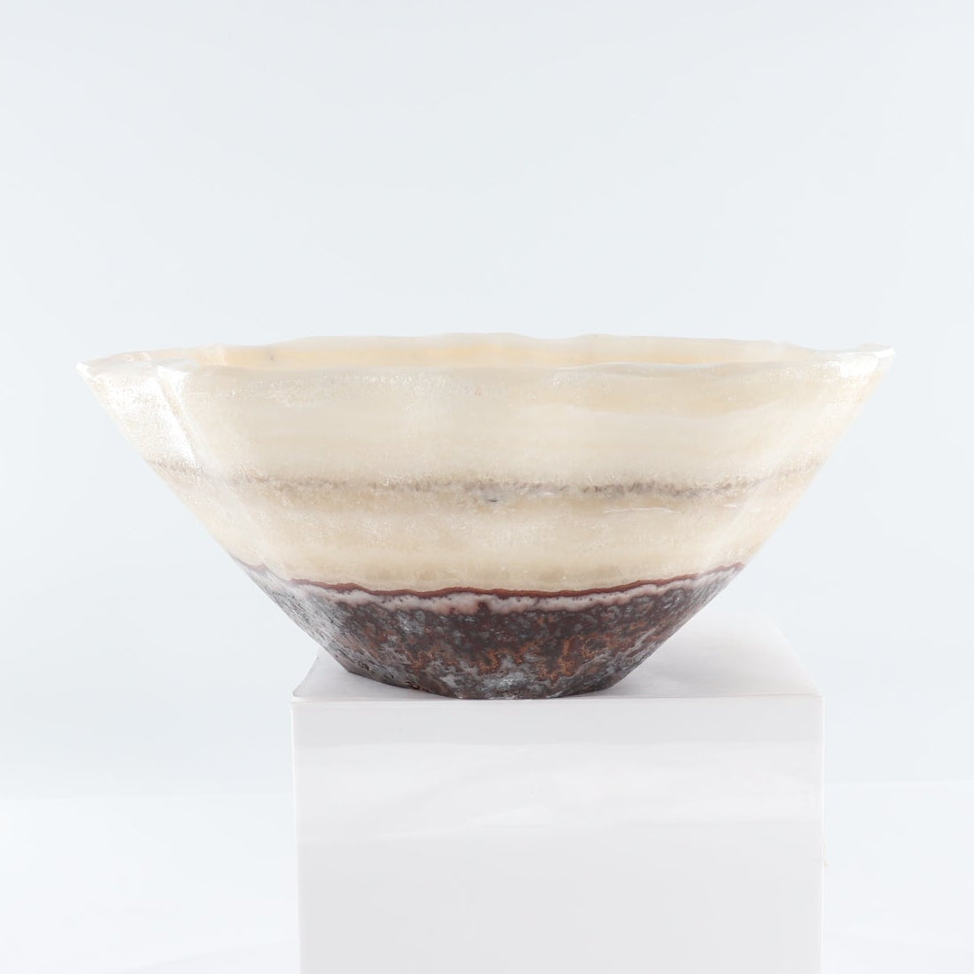 Mexican Onyx/Calcite Bowl 14"