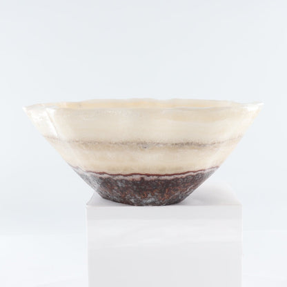 Mexican Onyx/Calcite Bowl 14"