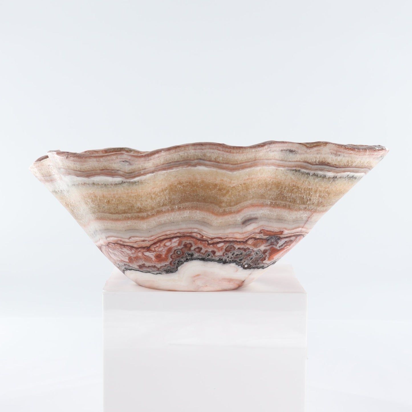 Mexican Onyx/Calcite Bowl 14"