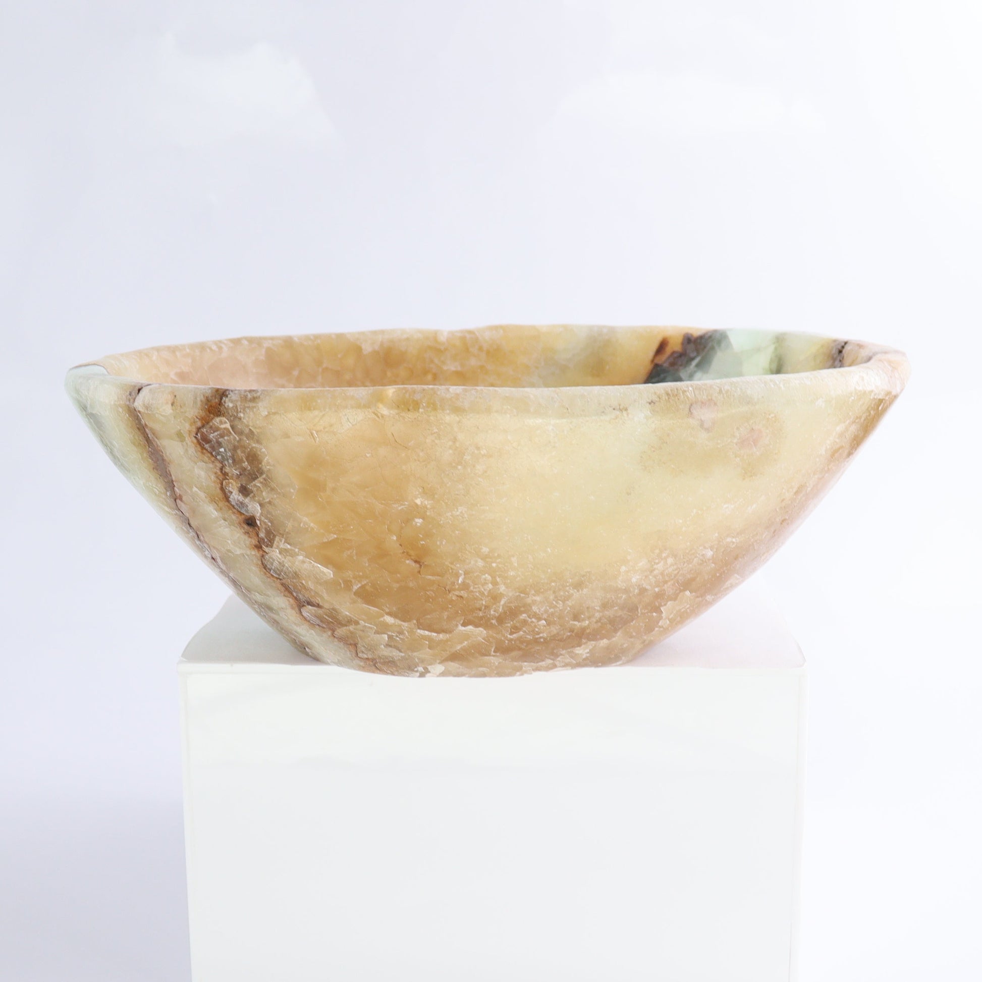 Mexican Onyx/Calcite Bowl - Expert Wholesale and Supplier of Wholesale Crystals & Bulk Gemstones, ["Bowls","Calcite","Mexico","onyx"]