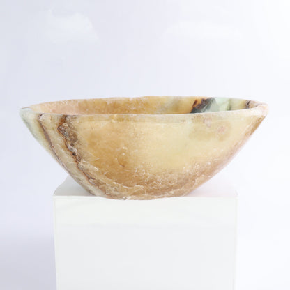 Mexican Onyx/Calcite Bowl - Expert Wholesale and Supplier of Wholesale Crystals & Bulk Gemstones, ["Bowls","Calcite","Mexico","onyx"]