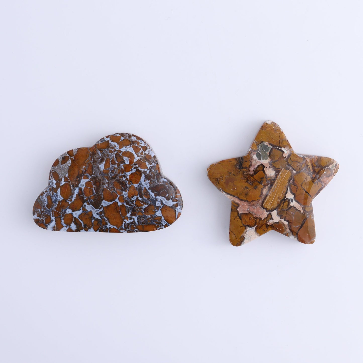 Brecciated Jasper Moons, Stars, and Clouds Set of 9 - Expert Wholesale and Supplier of Wholesale Crystals & Bulk Gemstones, ["Brecciated Jasper","Clouds","Indonesia","moons","stars"]