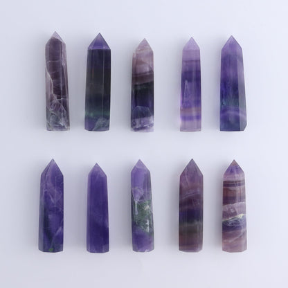 Lavender Fluorite Towers Set of 10