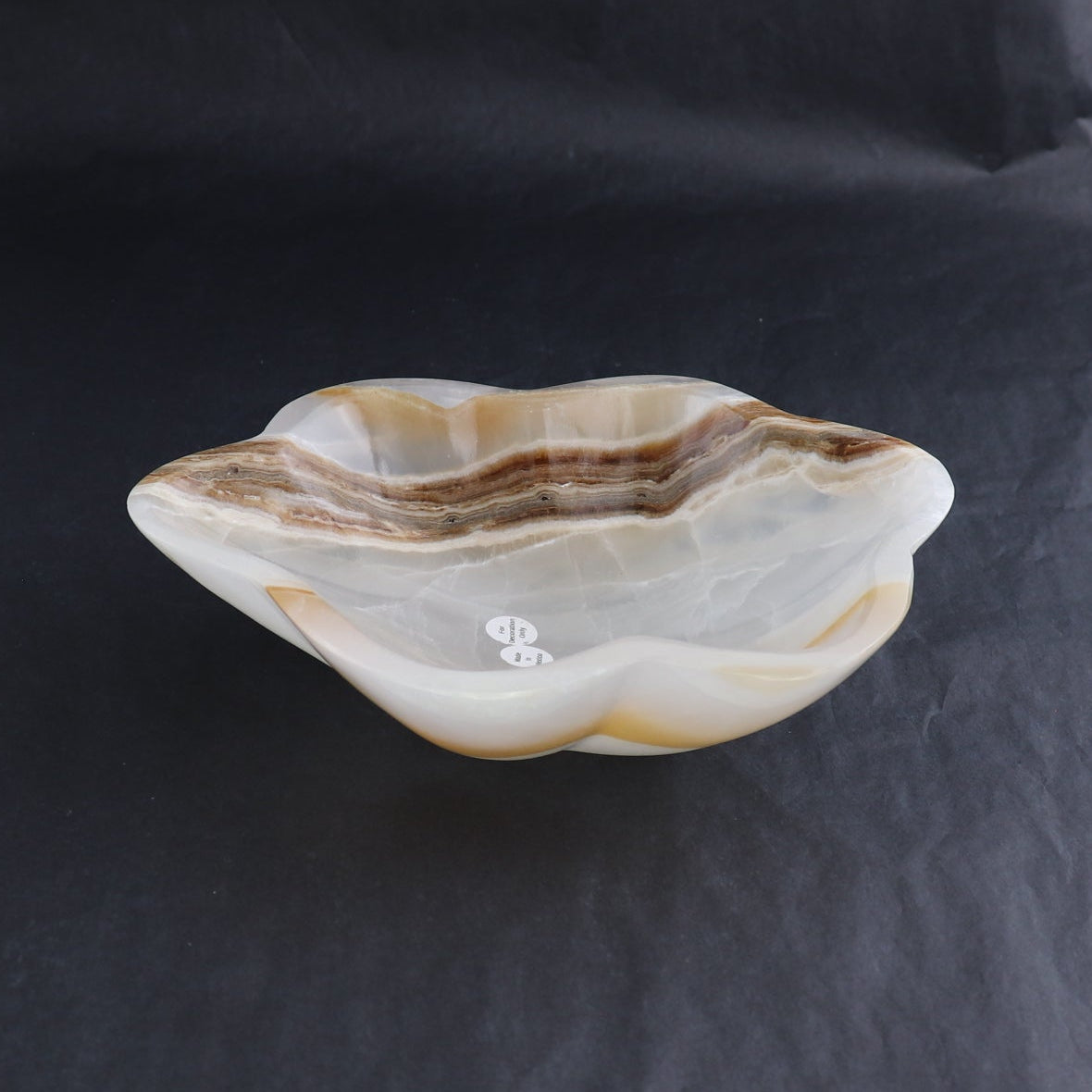 One Bowl Mexican Onyx/Calcite White Honey