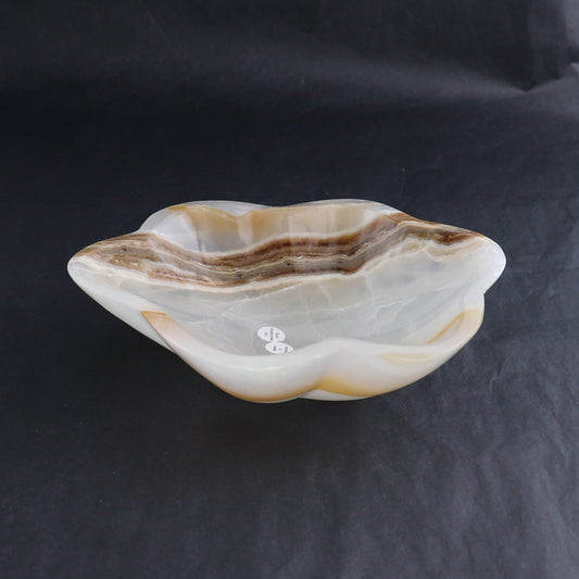 One Bowl Mexican Onyx/Calcite White Honey