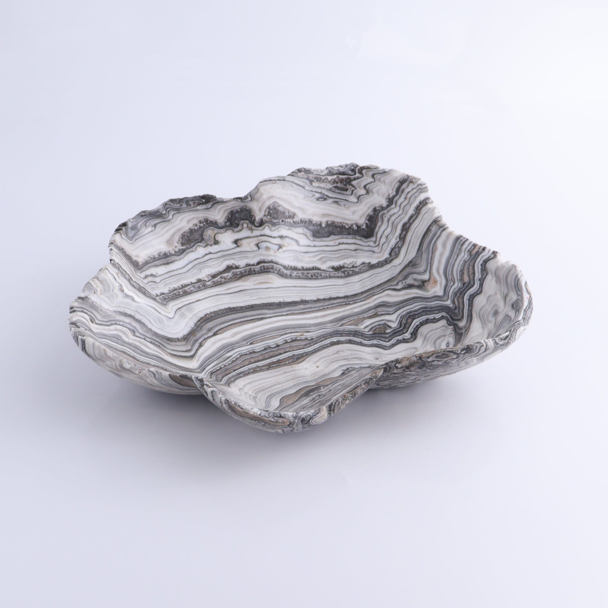 One Bowl Mexican Onyx/Calcite Black/White Zebra - Expert Wholesale and Supplier of Wholesale Crystals & Bulk Gemstones, ["bowl","Calcite","Catalog Onyx","Decorative Dish","Mexico","onyx"]