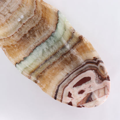 Mexican Onyx/Calcite Canoe Bowl - Expert Wholesale and Supplier of Wholesale Crystals & Bulk Gemstones, ["Bowls","Calcite","canoe","Mexico","onyx"]