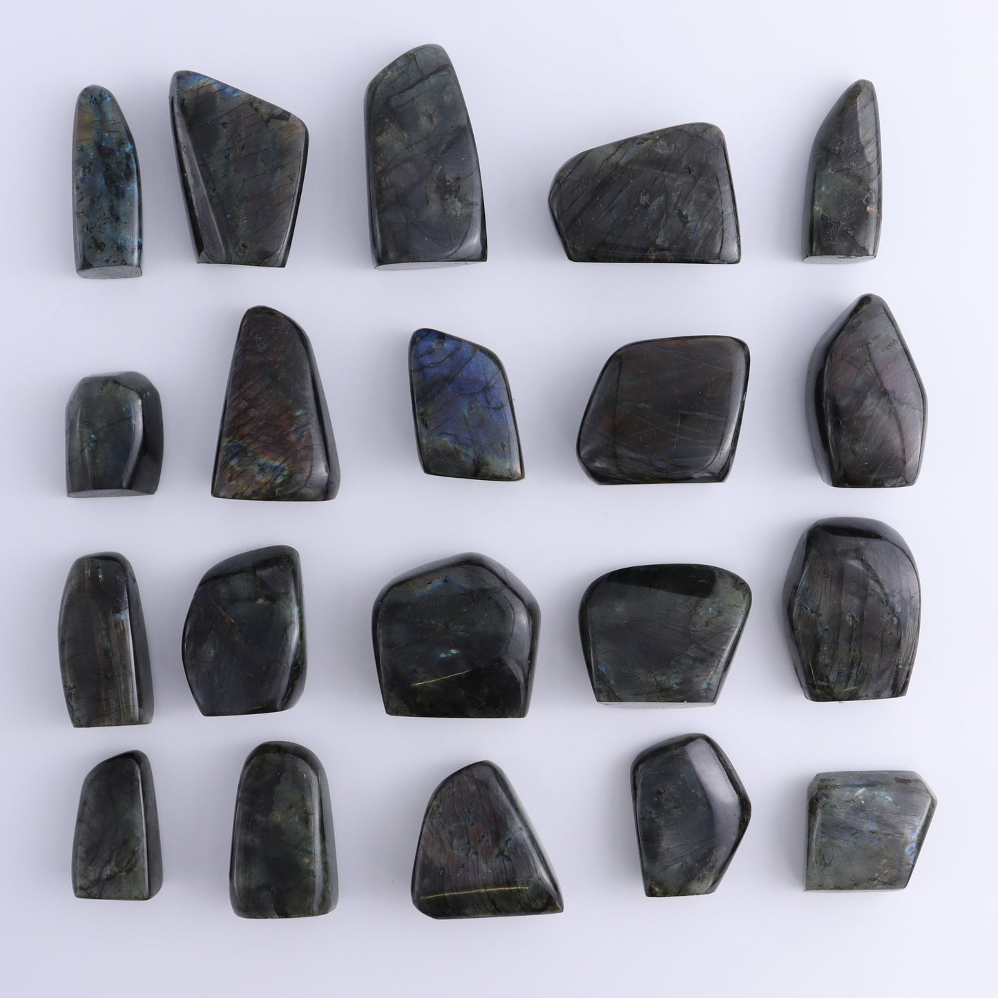Labradorite Freeform Set of 20 - Expert Wholesale and Supplier of Wholesale Crystals & Bulk Gemstones, ["Freeforms","Labradorite","Madagascar"]