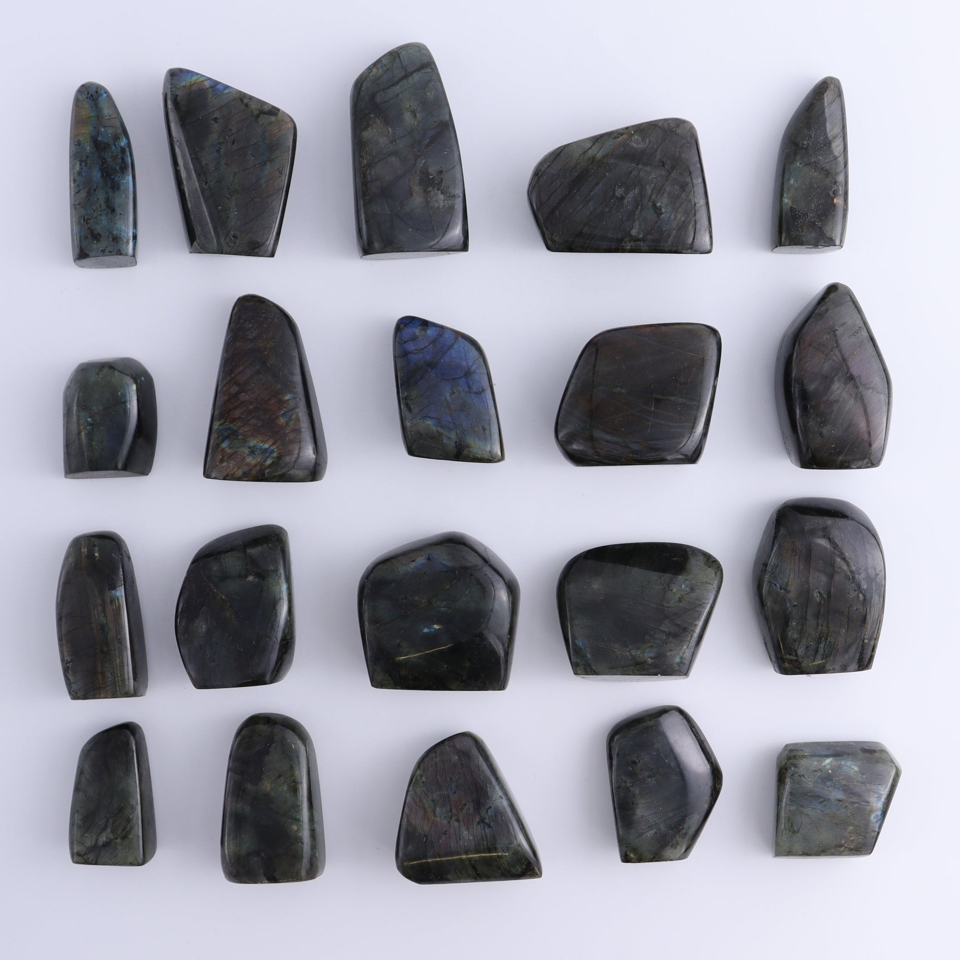 Labradorite Freeform Set of 20 - Expert Wholesale and Supplier of Wholesale Crystals & Bulk Gemstones, ["Freeforms","Labradorite","Madagascar"]