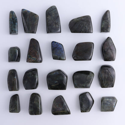 Labradorite Freeform Set of 20 - Expert Wholesale and Supplier of Wholesale Crystals & Bulk Gemstones, ["Freeforms","Labradorite","Madagascar"]