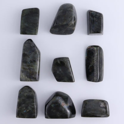 Labradorite Freeform Set of 9 - Expert Wholesale and Supplier of Wholesale Crystals & Bulk Gemstones, ["Freeforms","Labradorite","Madagascar"]