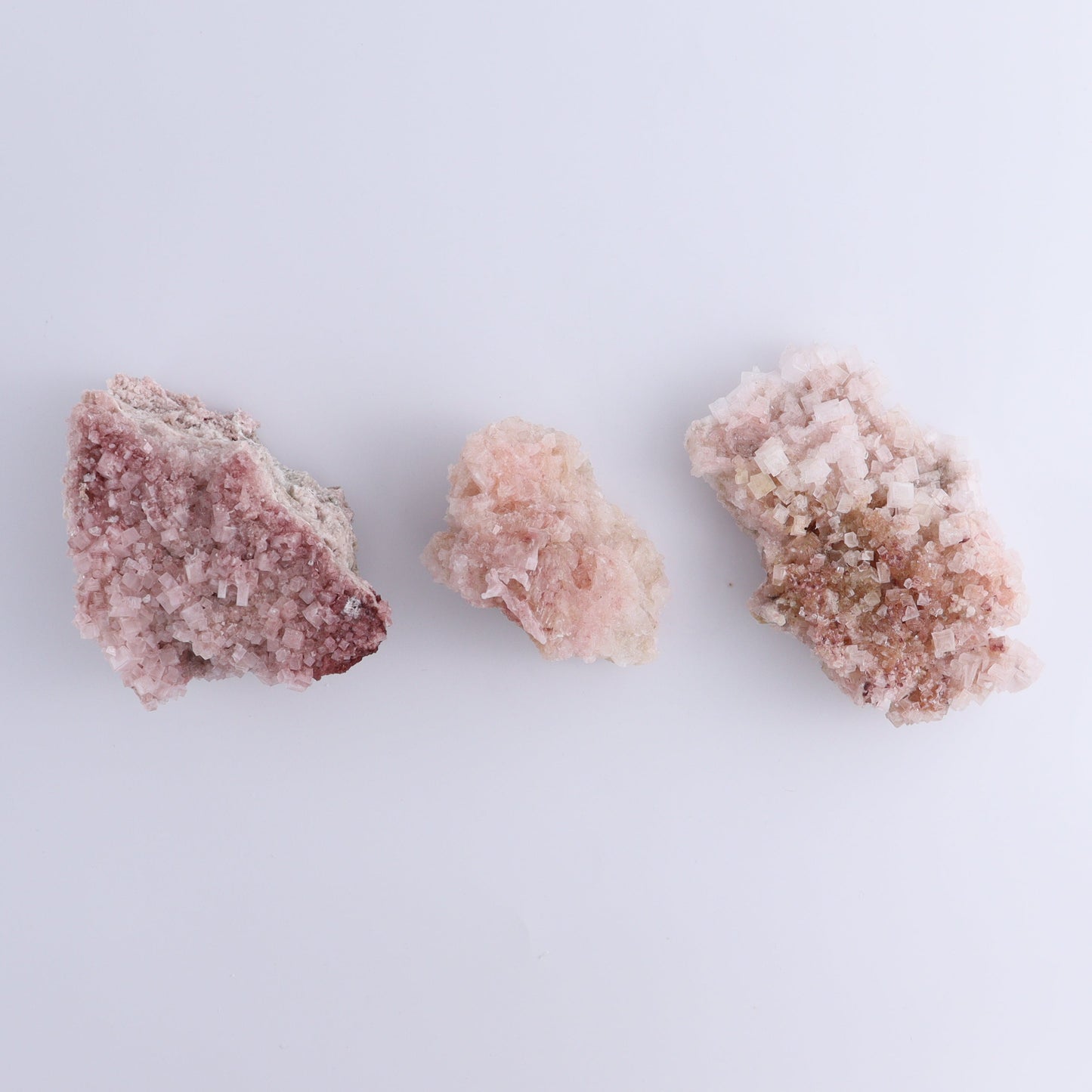 Pink Halite Set of 6 - Expert Wholesale and Supplier of Wholesale Crystals & Bulk Gemstones, ["Flats","Halite","Pink Halite","United States"]