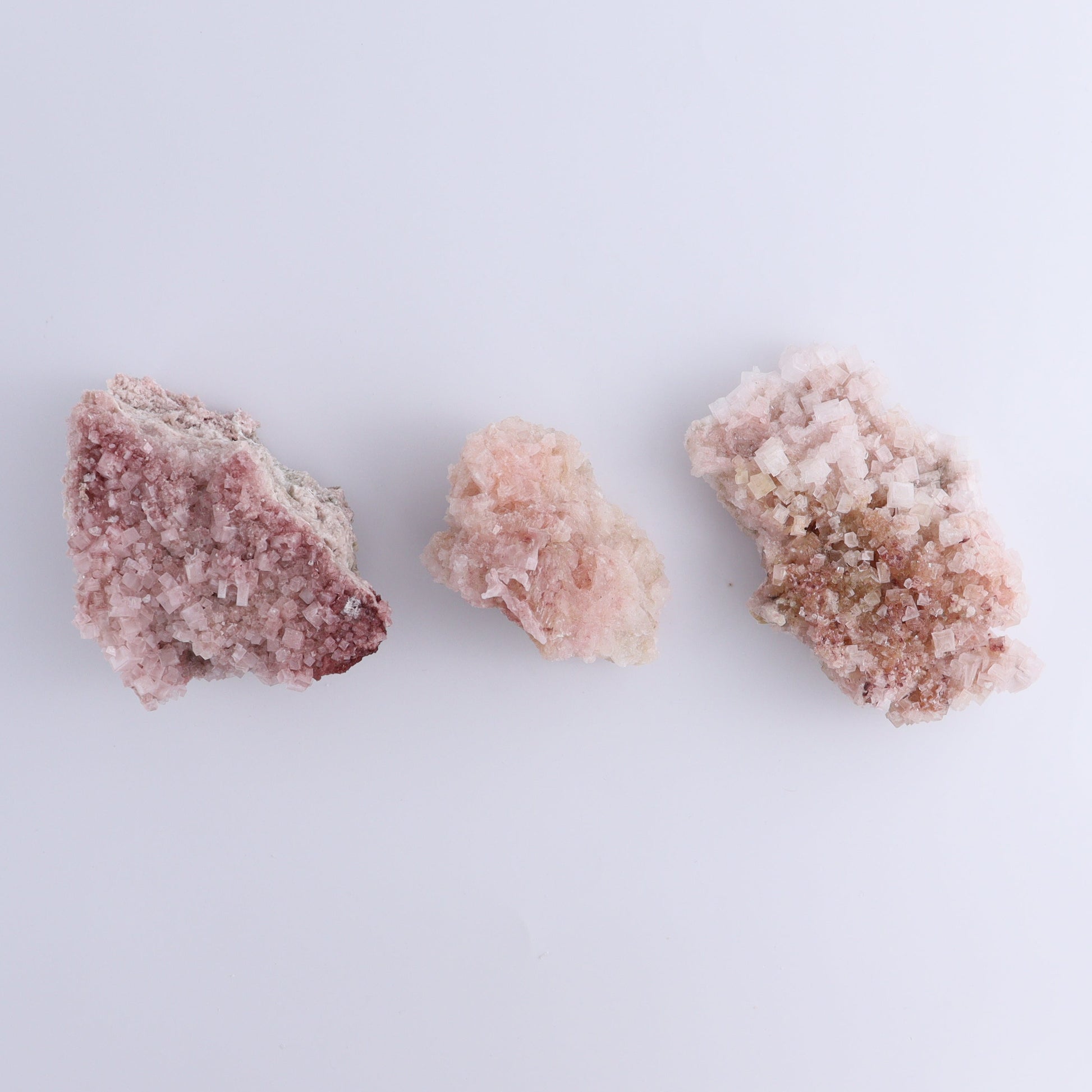 Pink Halite Set of 6 - Expert Wholesale and Supplier of Wholesale Crystals & Bulk Gemstones, ["Flats","Halite","Pink Halite","United States"]