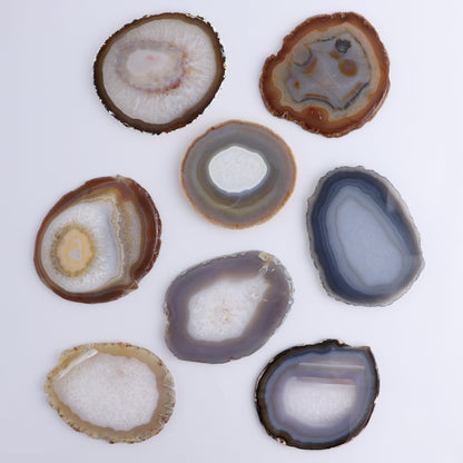 Agate Slices Set of 8 - Expert Wholesale and Supplier of Wholesale Crystals & Bulk Gemstones, ["Agate","Slices and Slabs"]