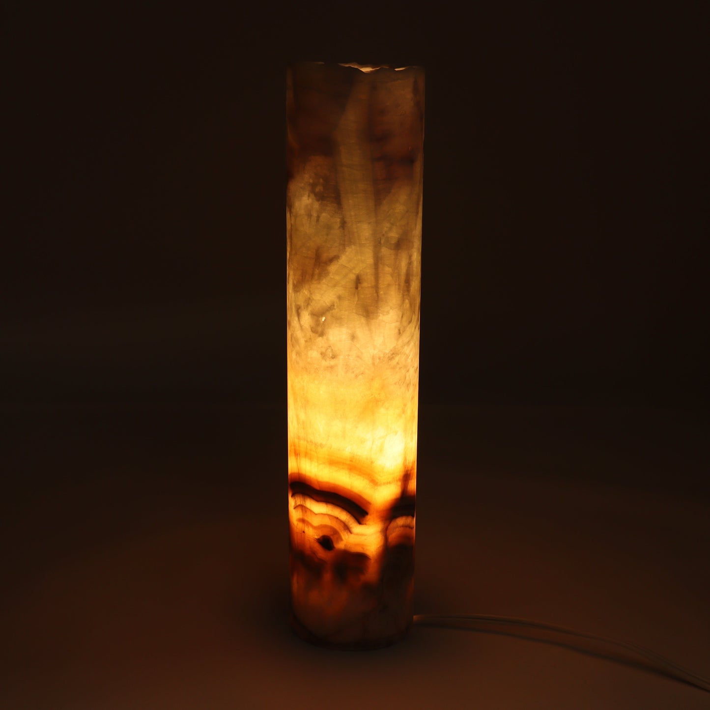 One White & Blue Onyx Lamp Blind - Expert Wholesale and Supplier of Wholesale Crystals & Bulk Gemstones, ["Lamps","Mexico","onyx"]