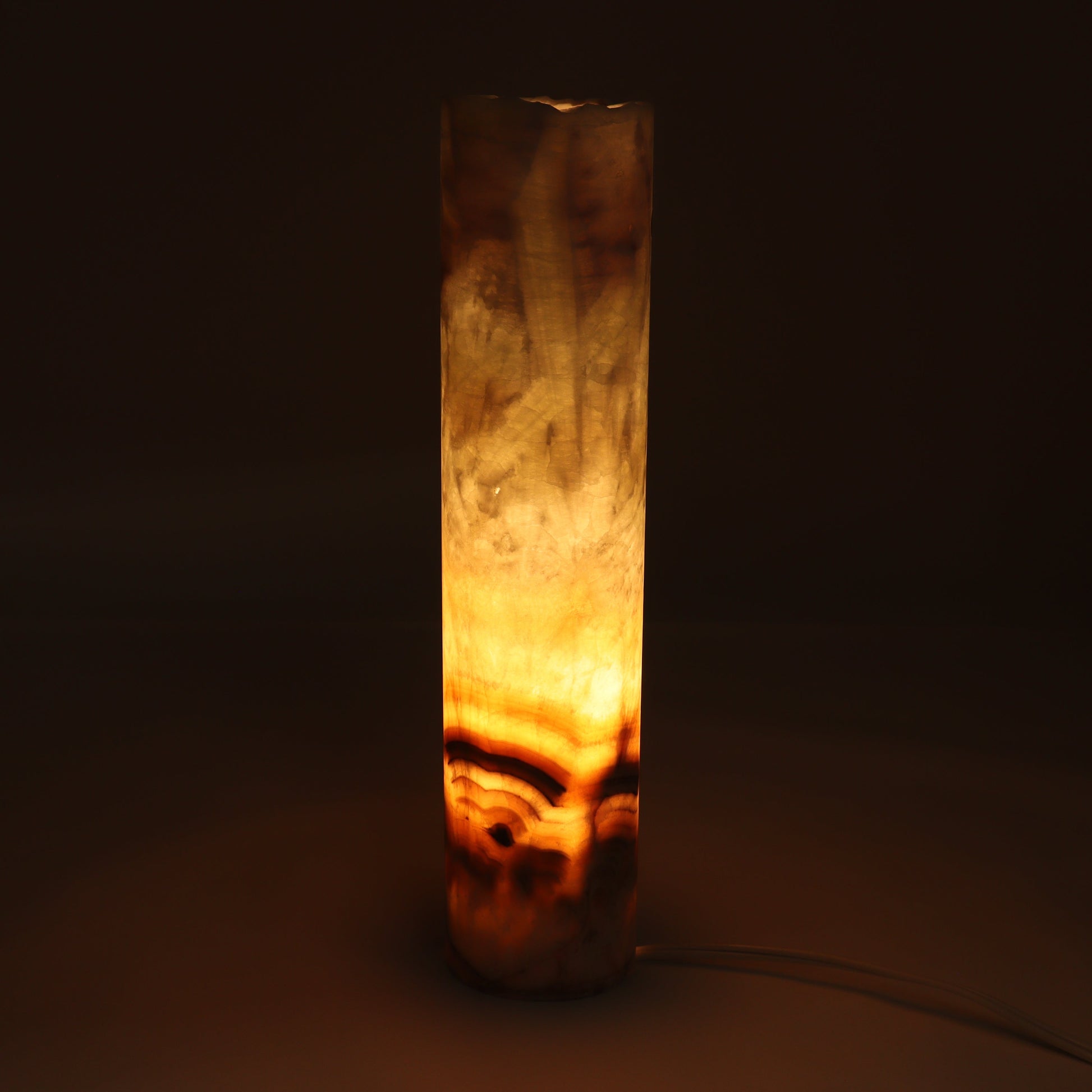 One White & Blue Onyx Lamp Blind - Expert Wholesale and Supplier of Wholesale Crystals & Bulk Gemstones, ["Lamps","Mexico","onyx"]