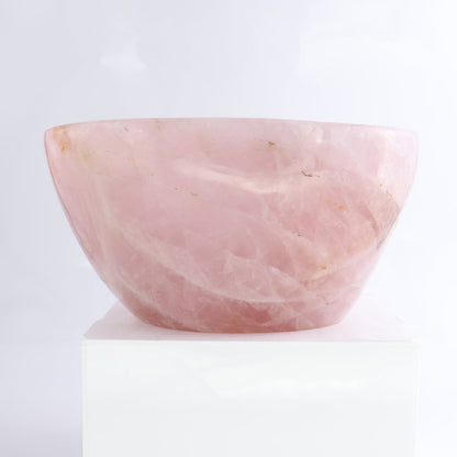 Rose Quartz Bowl 10"