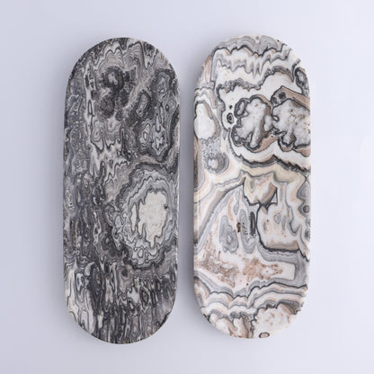 One Zebra Gray Onyx Oval Dish - Expert Wholesale and Supplier of Wholesale Crystals & Bulk Gemstones, ["Catalog Onyx","Decorative Dish","Mexico","onyx","Oval Dish"]