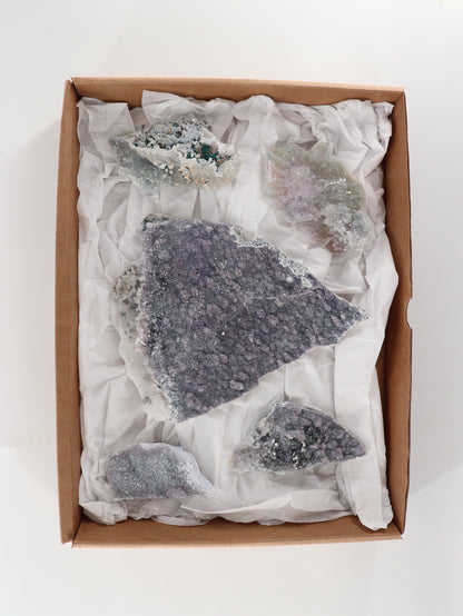 Amethyst Flower Set of 5 - Expert Wholesale and Supplier of Wholesale Crystals & Bulk Gemstones, []
