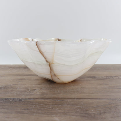 Mexican Onyx/Calcite Bowl 14"