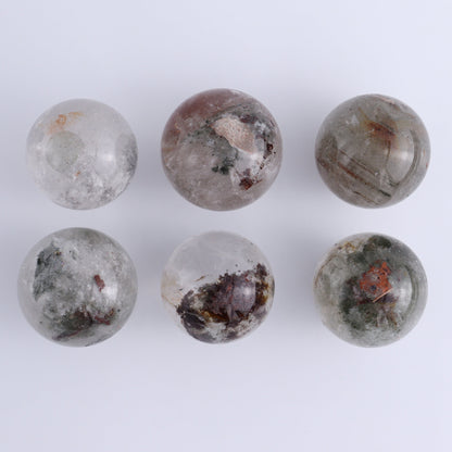 Garden Quartz Spheres Set of 9 - Expert Wholesale and Supplier of Wholesale Crystals & Bulk Gemstones, ["Garden Quartz","Quartz","Spheres"]