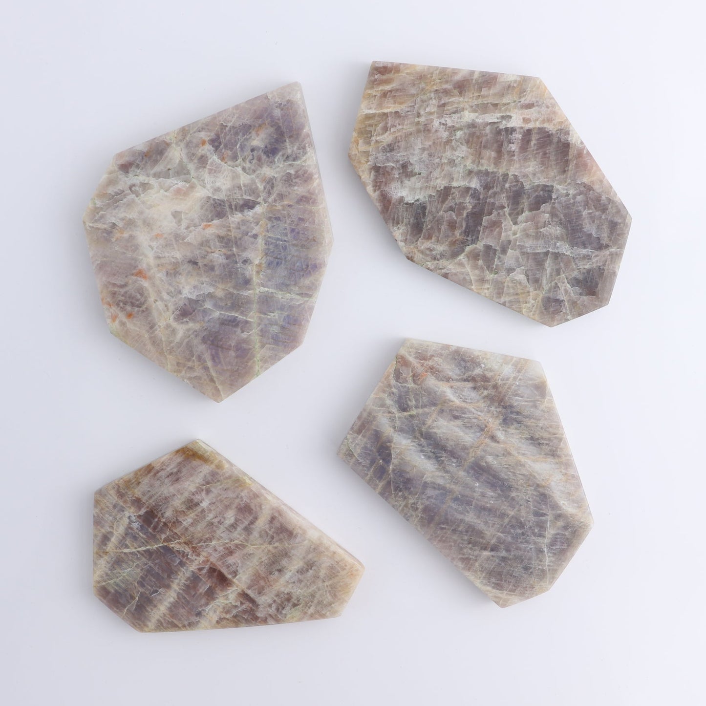 Moonstone Slices & Slabs Set of 4