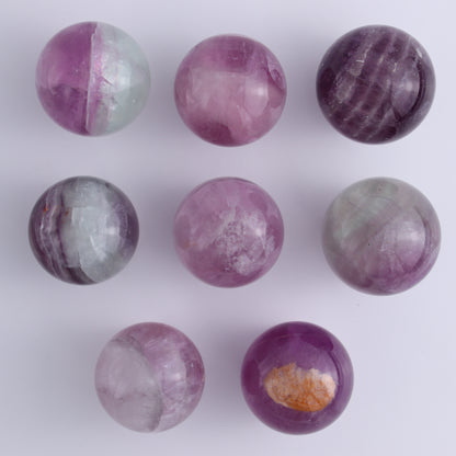 Fluorite Spheres Set of 12 - Expert Wholesale and Supplier of Wholesale Crystals & Bulk Gemstones, ["Fluorite","Mexico","Spheres"]