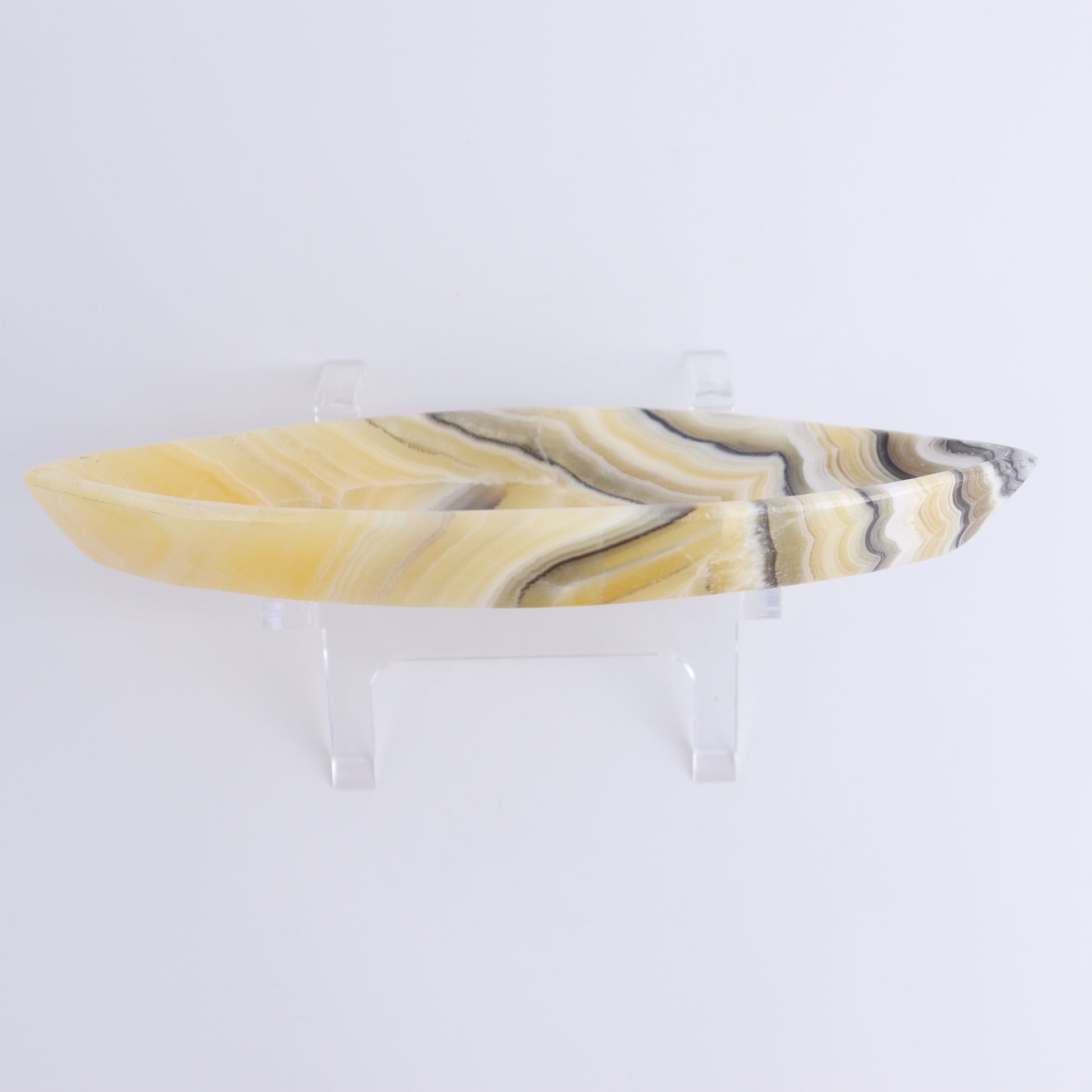 Zebra Onyx Leaf Dish Set of 5 - Expert Wholesale and Supplier of Wholesale Crystals & Bulk Gemstones, ["Decorative Dish","Mexico","onyx"]